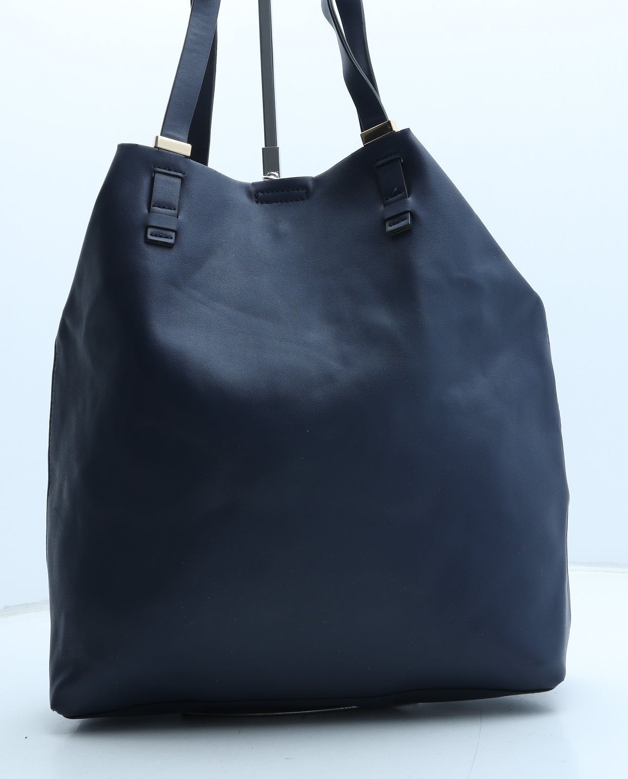 Preworn Womens Blue Polyurethane Tote Size Large