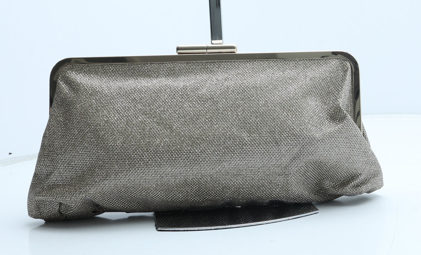 Oasis Womens Gold Polyester Clutch Size Medium