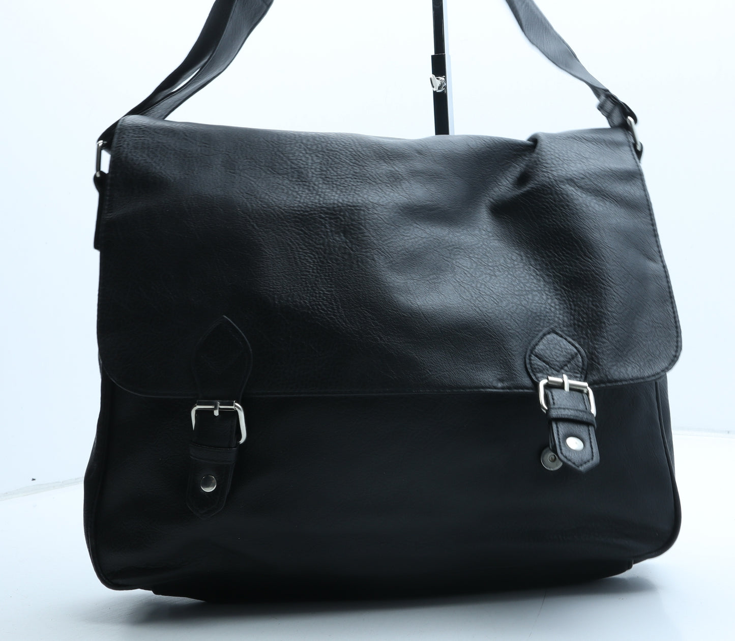 Cedar Wood State Mens Black PVC Satchel Size Large