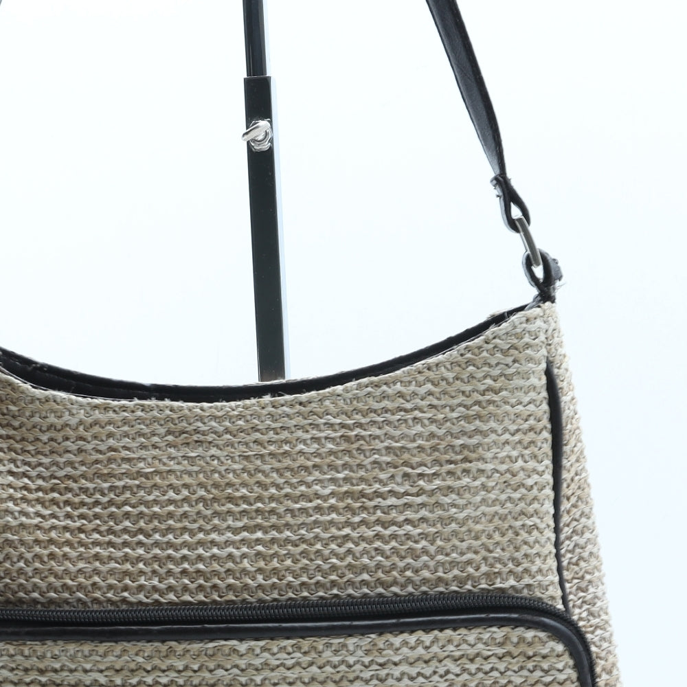 BHS Womens Beige Polyurethane Shoulder Bag Size Medium