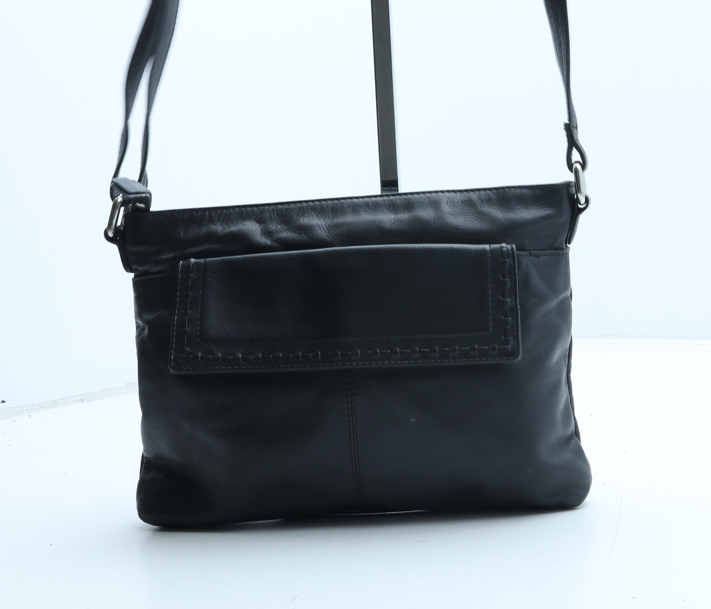 Marks and Spencer Womens Black Leather Crossbody Size Small