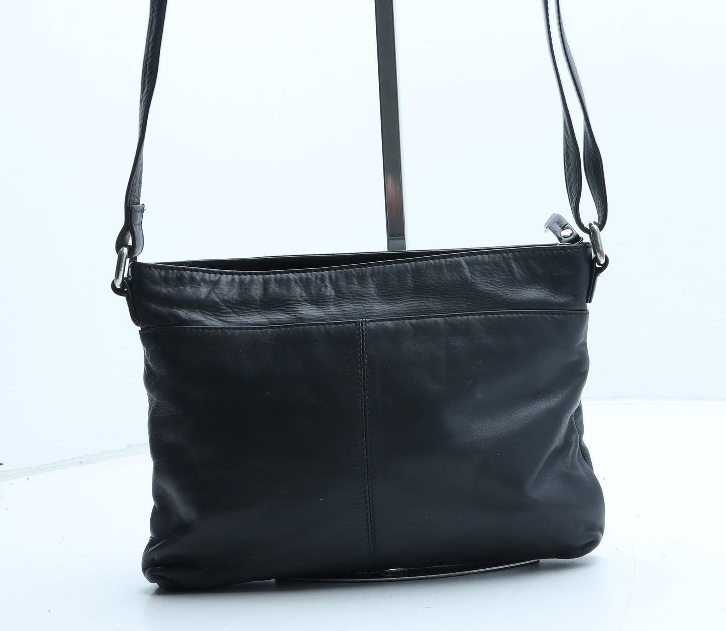 Marks and Spencer Womens Black Leather Crossbody Size Small