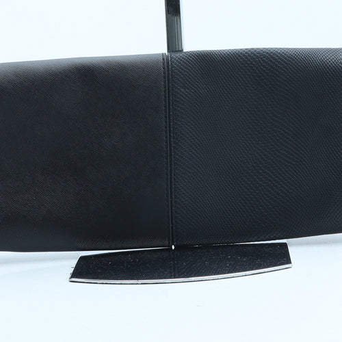 River Island Womens Black Polyurethane Clutch Size Medium - Snake Print