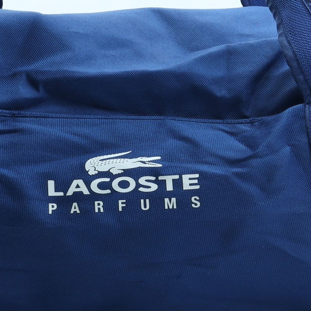 Lacoste Mens Blue Polyester Duffle Size Extra Large - Logo
