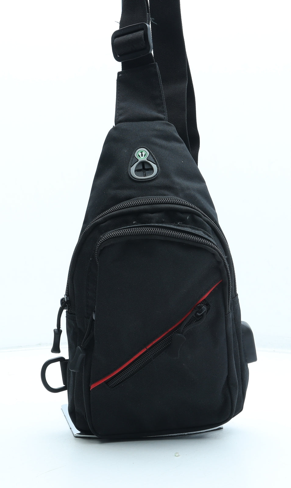 Preworn Mens Black Polyester Crossbody Size Small