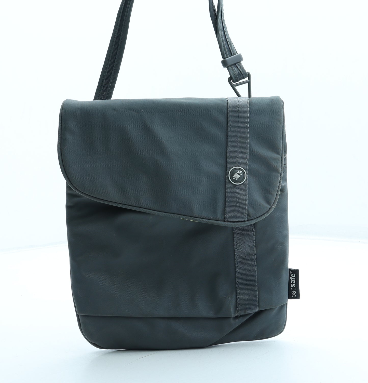 Pacsafe Mens Grey Polyester Crossbody Size Small