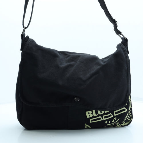 Blue Inc Mens Black Polyester Crossbody Size Medium