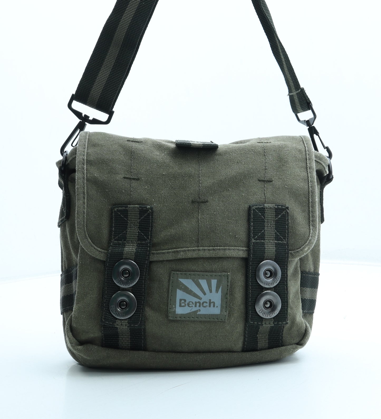 Bench Mens Green Polyester Crossbody Size Small - Logo