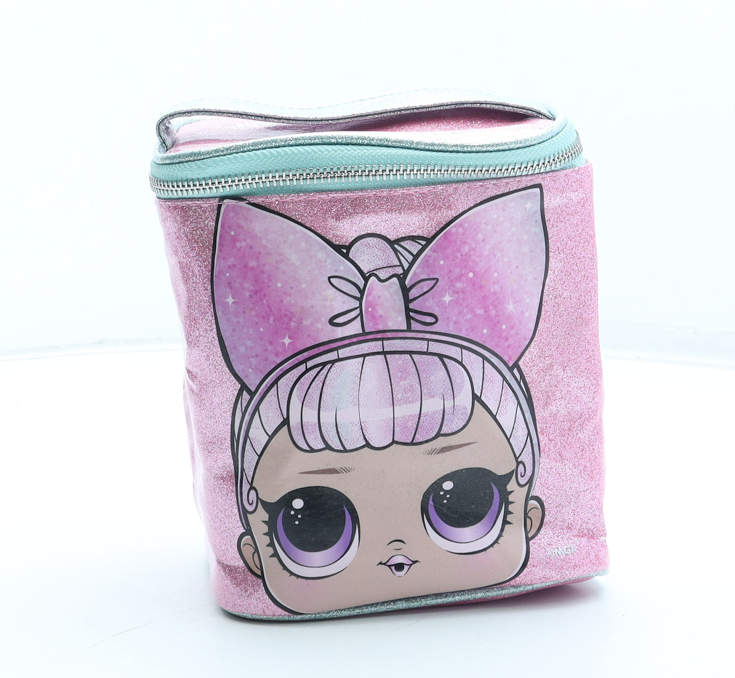 LOL Dolls Girls Pink PVC Top Handle Bag Size Small Zip