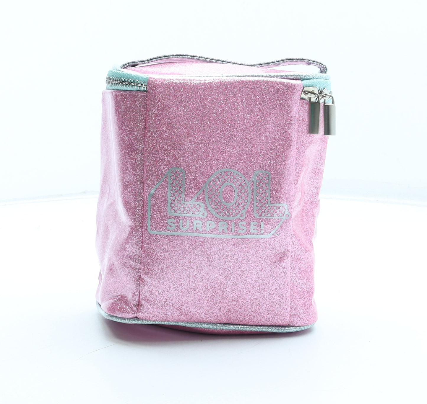 LOL Dolls Girls Pink PVC Top Handle Bag Size Small Zip
