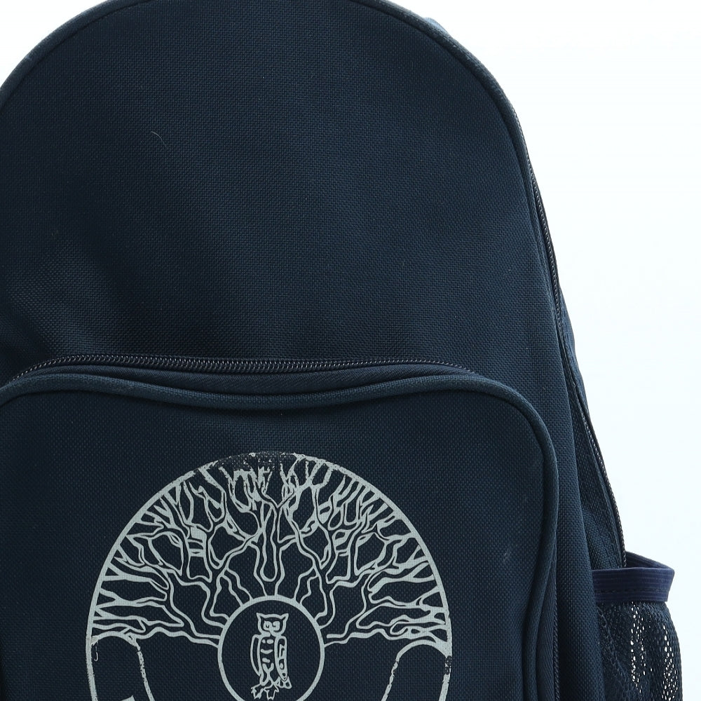 Bare Trees Boys Blue Polyester Backpack Size Medium Zip