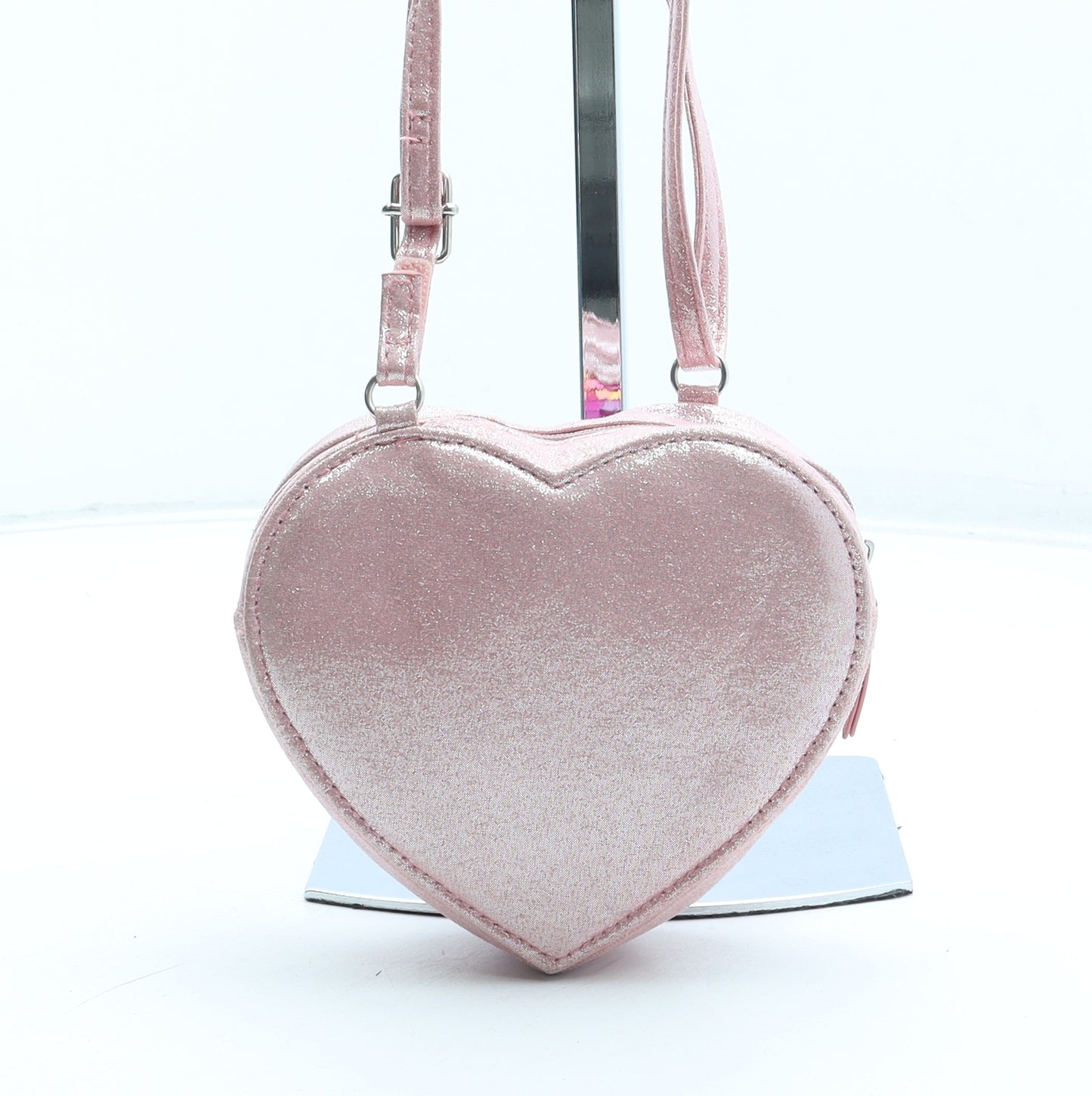 Angels by Accessorize Girls Multicoloured Polyester Crossbody Size Small Zip - Love Heart