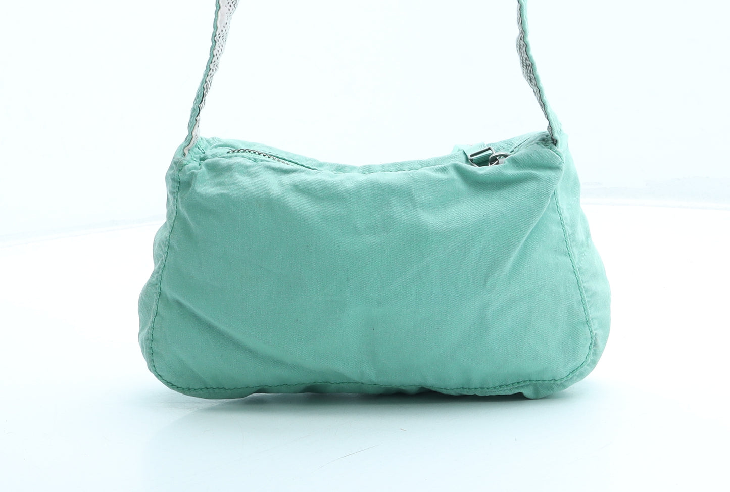 Quiksilver Womens Green Geometric Polyester Top Handle Bag Size Small