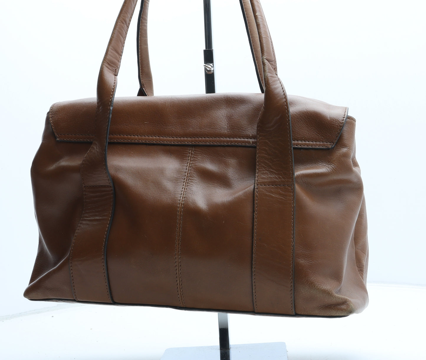 NEXT Womens Brown Leather Top Handle Bag Size Medium