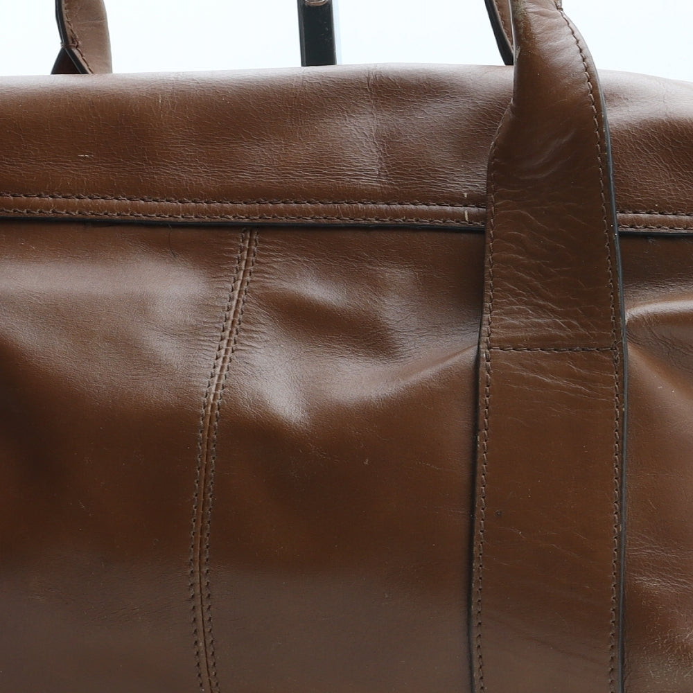 NEXT Womens Brown Leather Top Handle Bag Size Medium