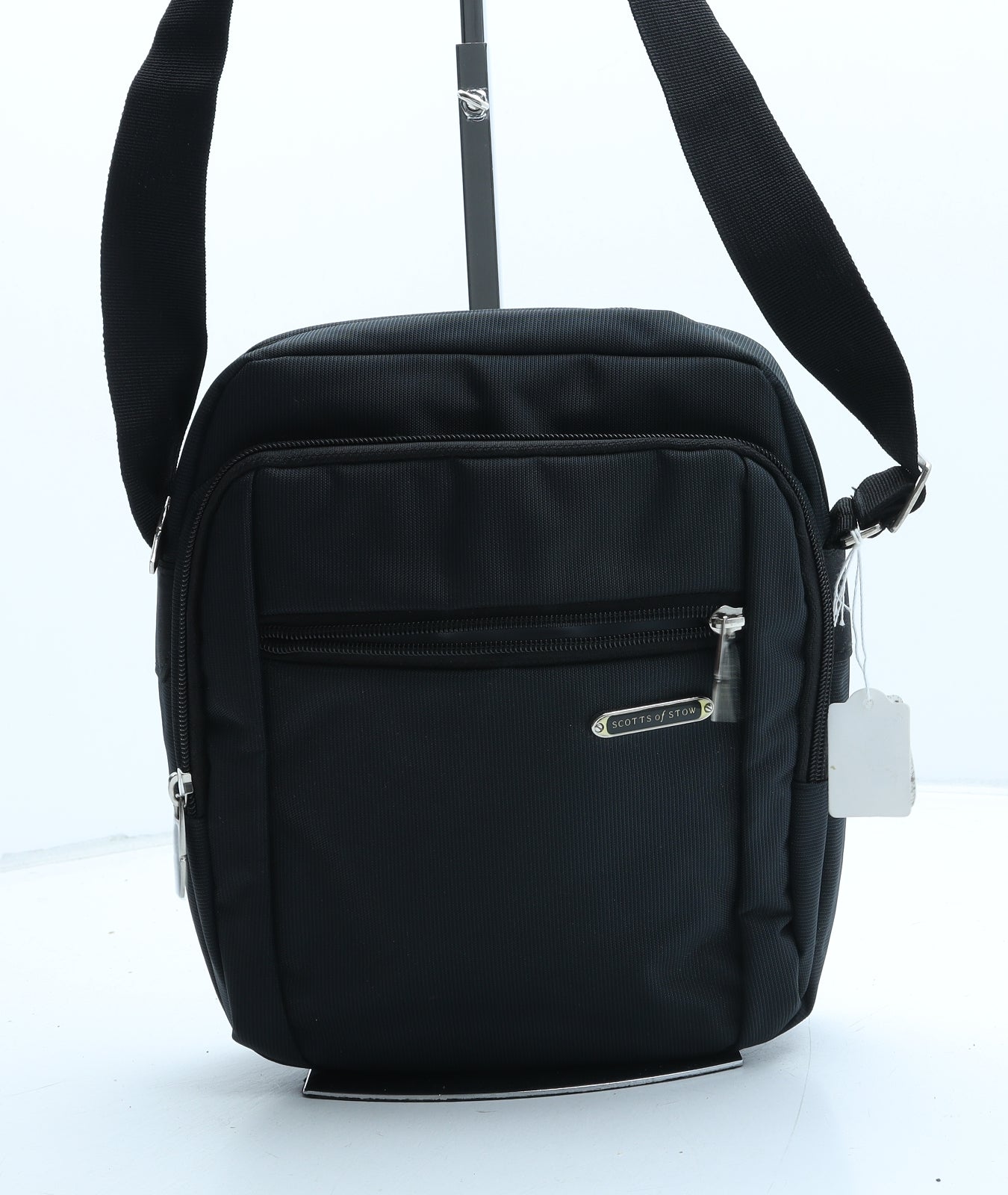 Scotts Of Stow Mens Black Polyester Crossbody Size Small