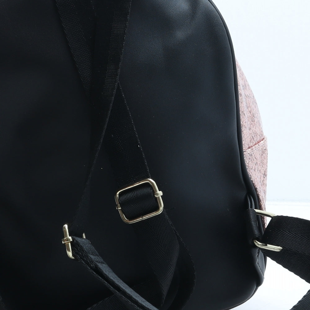 Atmosphere Girls Pink PVC Backpack Size Medium Zip