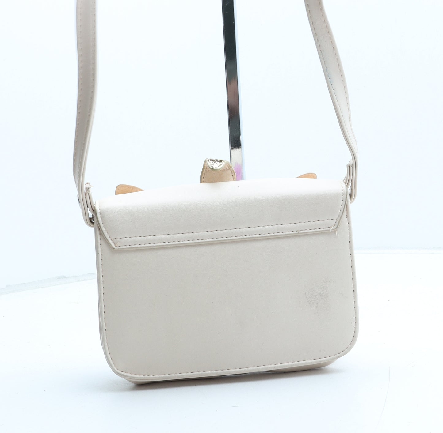 Primark Girls Beige Polyurethane Crossbody Size Medium Magnetic - Unicorn