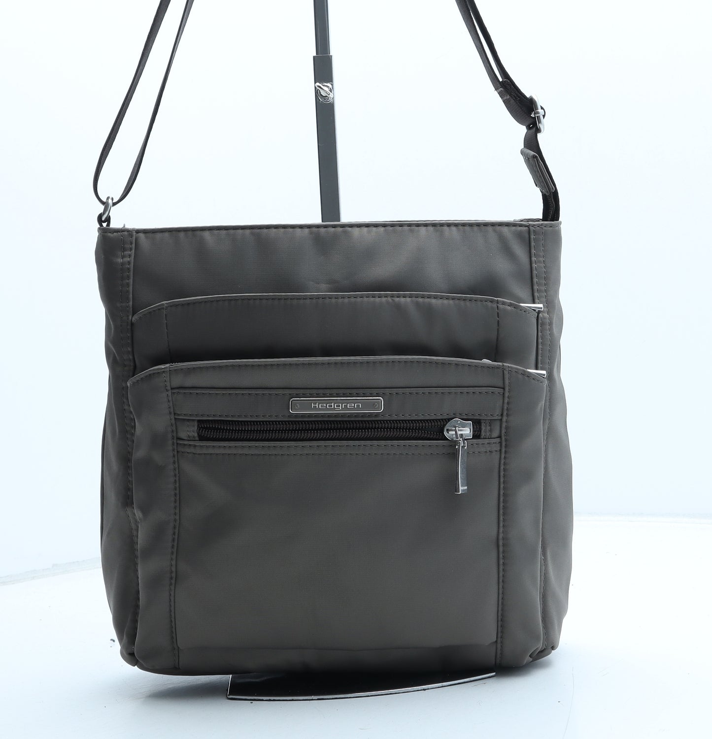 Hedgren Womens Brown Polyester Crossbody Size Medium