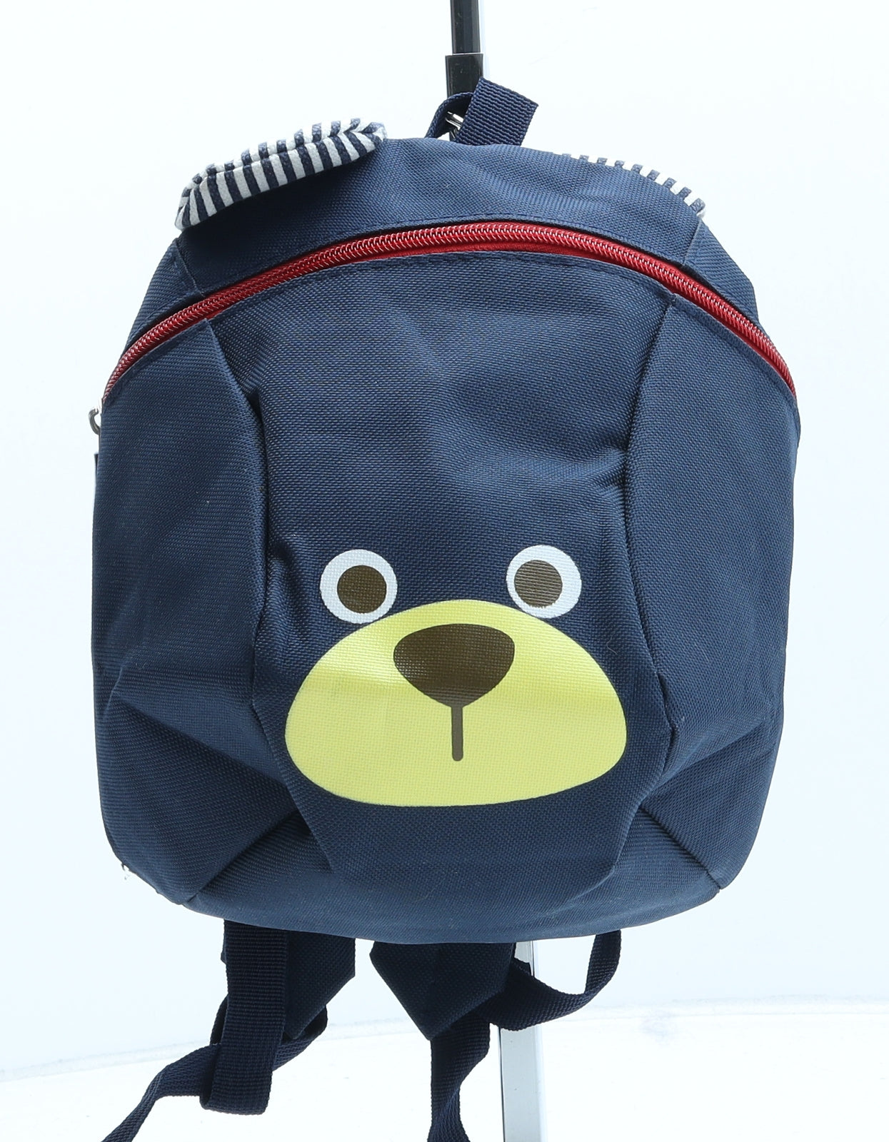 Preworn Boys Blue Polyester Backpack Size Small Zip - Bear