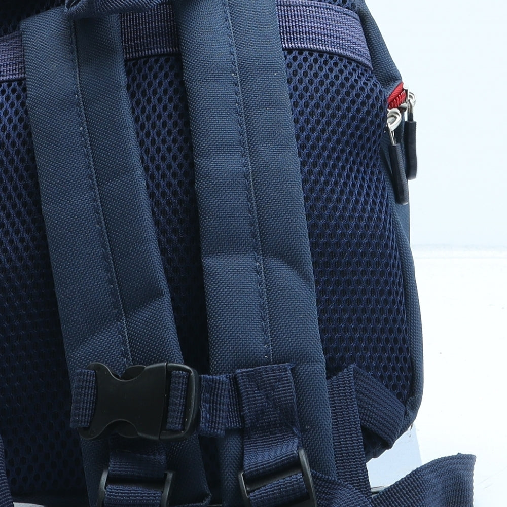 Preworn Boys Blue Polyester Backpack Size Small Zip - Bear