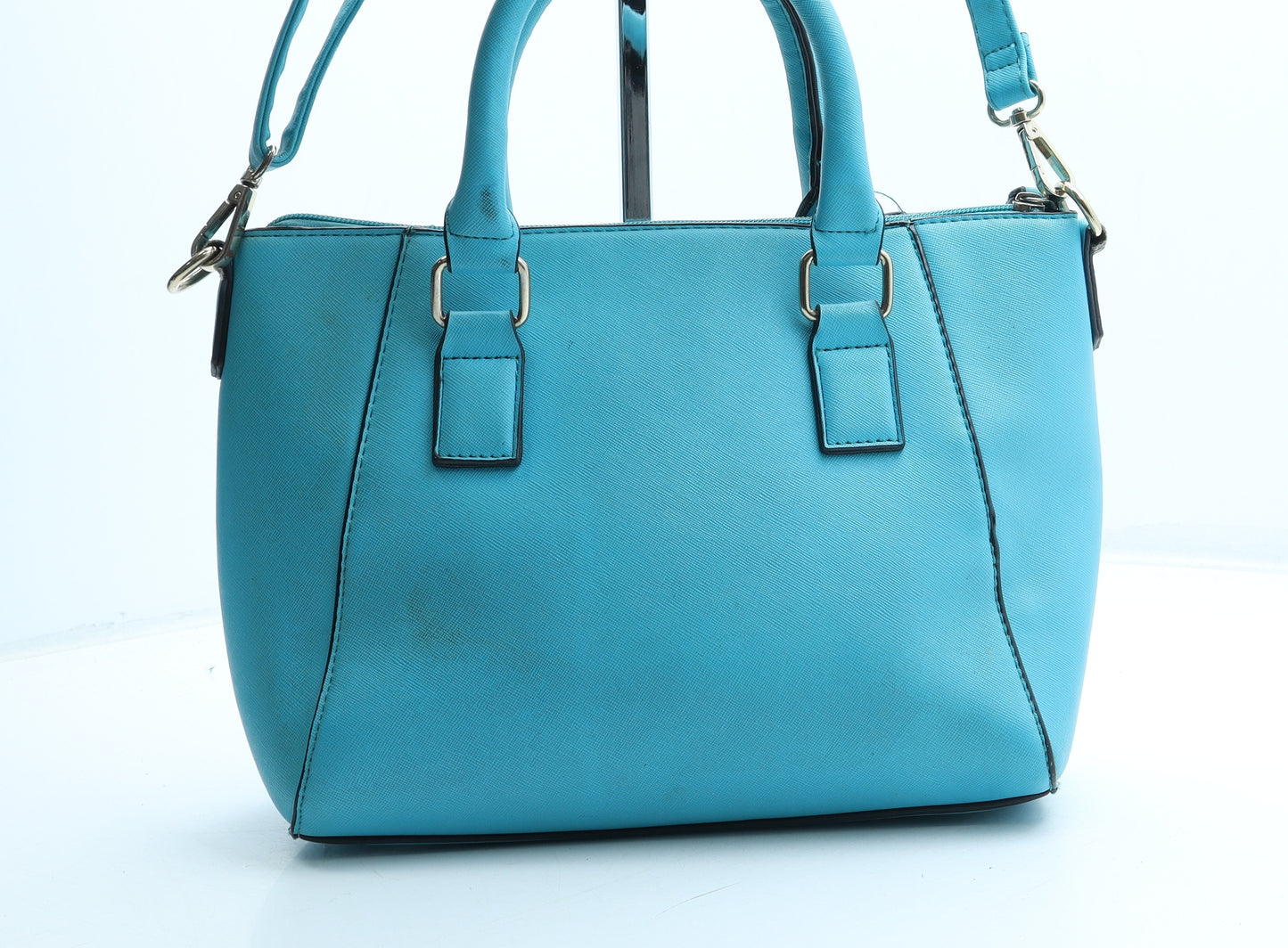 New Look Womens Blue Polyurethane Hobo Bag Size Medium