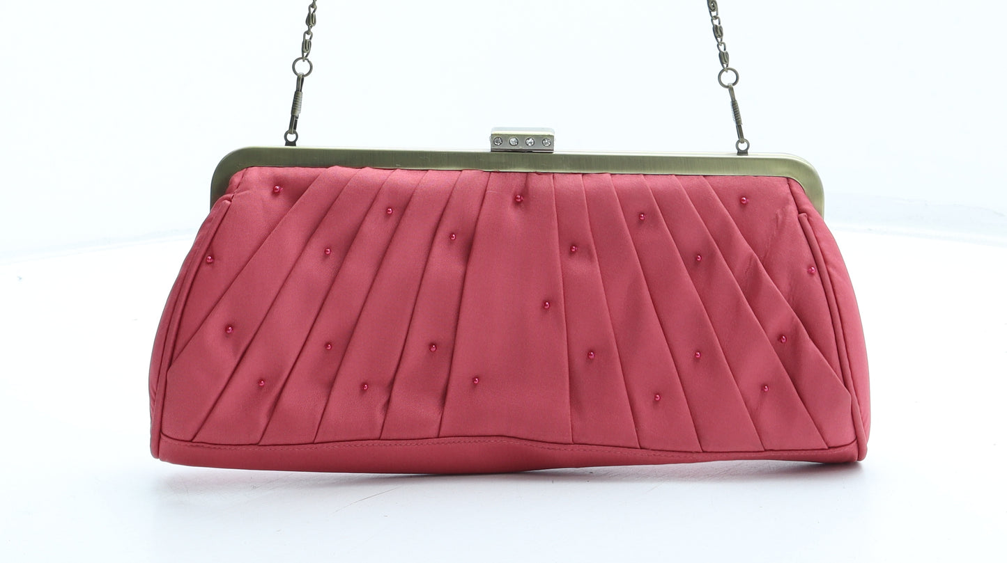 CC Womens Pink Polyester Clutch Size Small