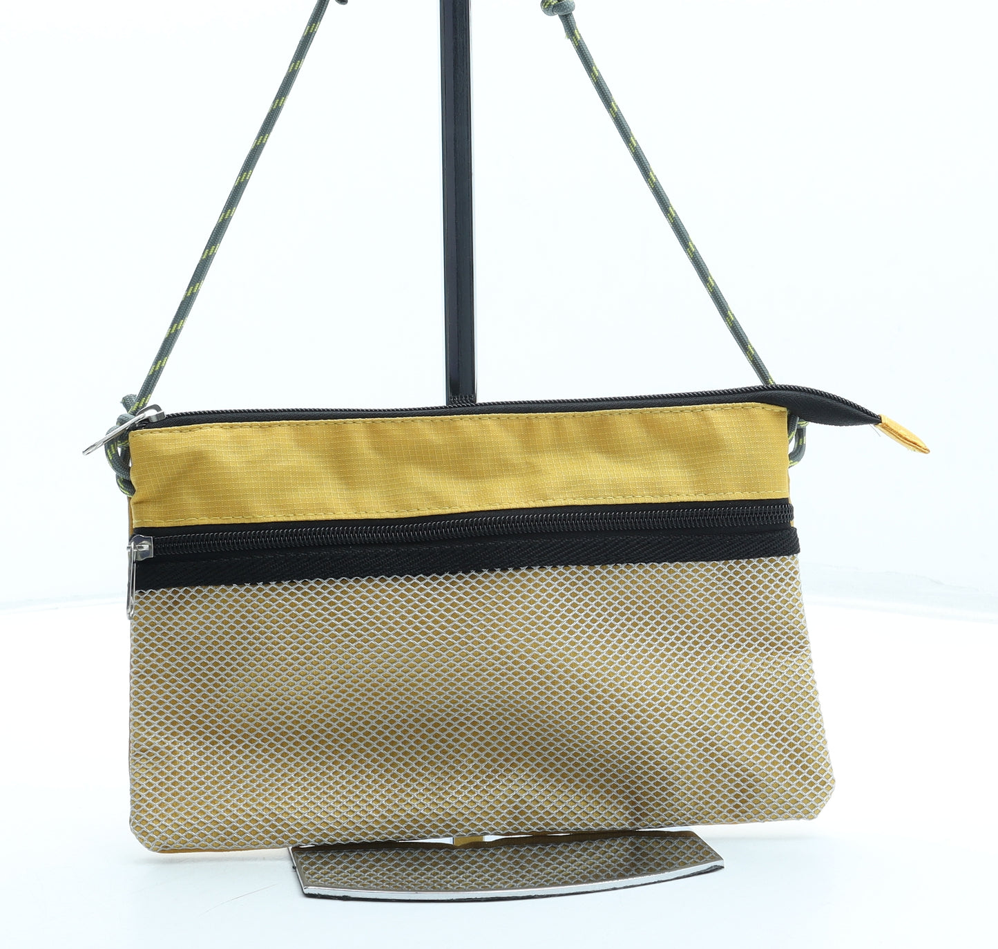 ASOS Womens Yellow Polyester Shoulder Bag Size Small