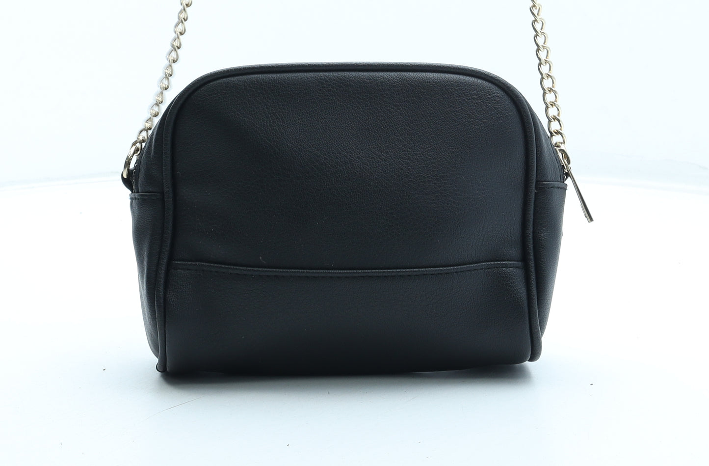 Atmosphere Womens Black Polyurethane Shoulder Bag Size Small