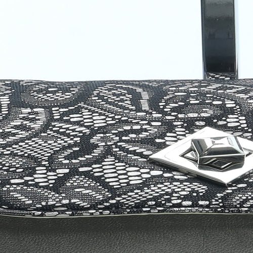 Preworn Womens Grey Polyester Clutch Size Small - Lace Detail