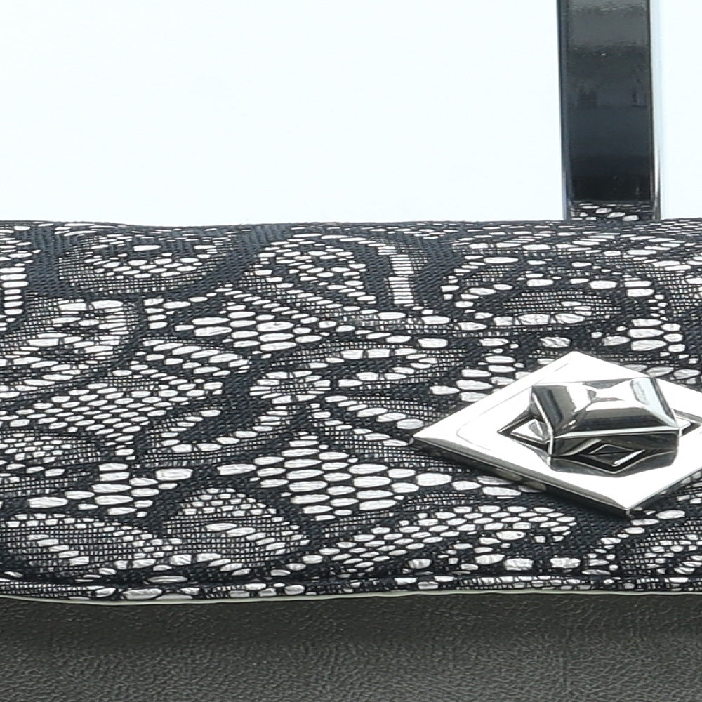 Preworn Womens Grey Polyester Clutch Size Small - Lace Detail
