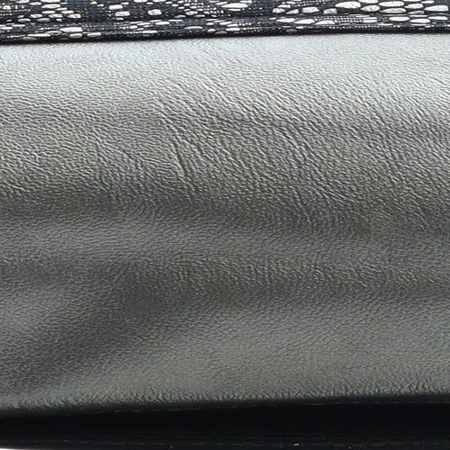 Preworn Womens Grey Polyester Clutch Size Small - Lace Detail