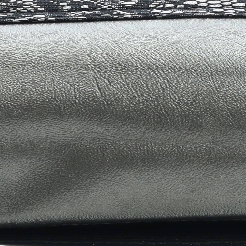 Preworn Womens Grey Polyester Clutch Size Small - Lace Detail
