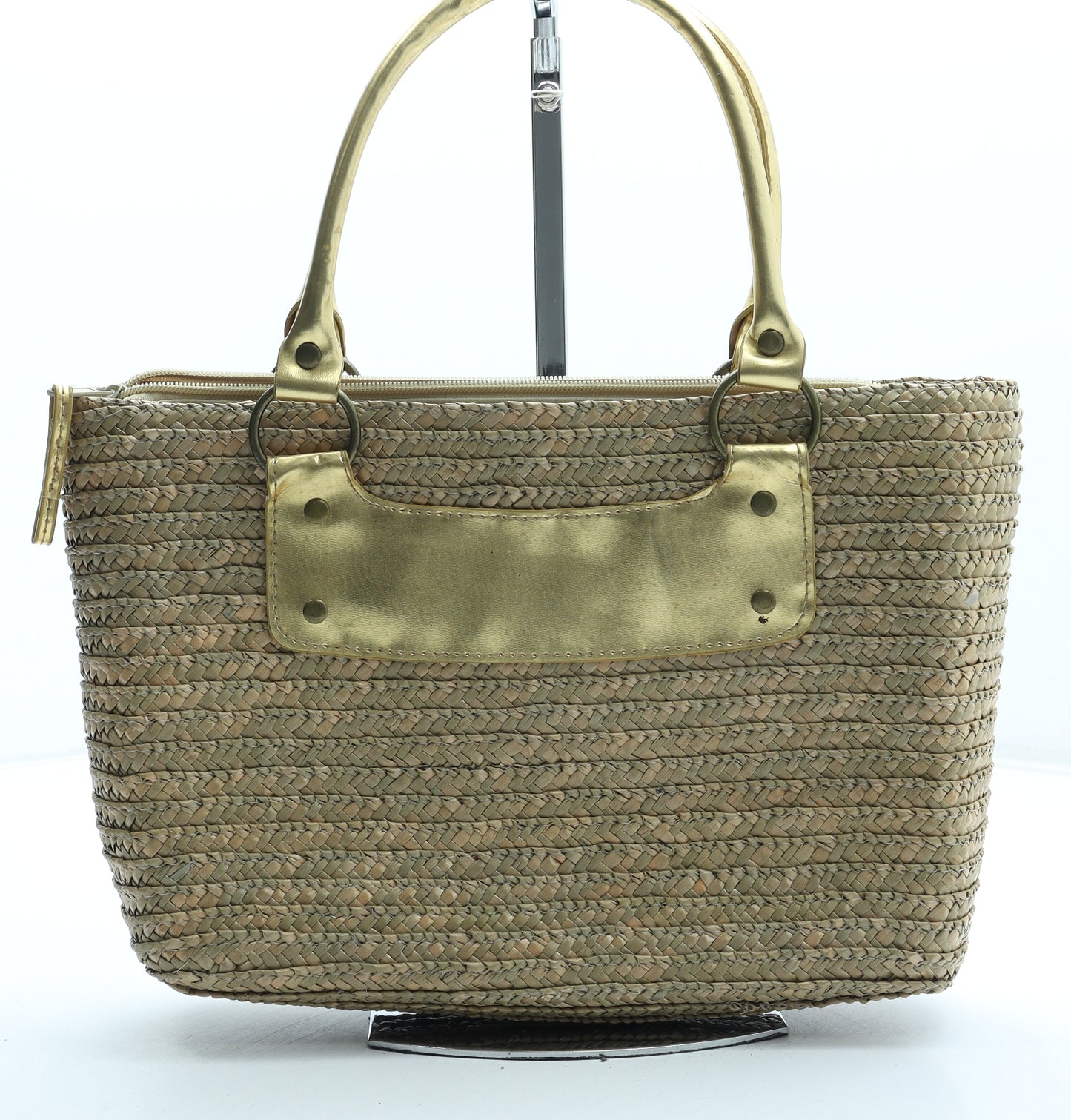 Primark Womens Beige Straw Tote Size Medium