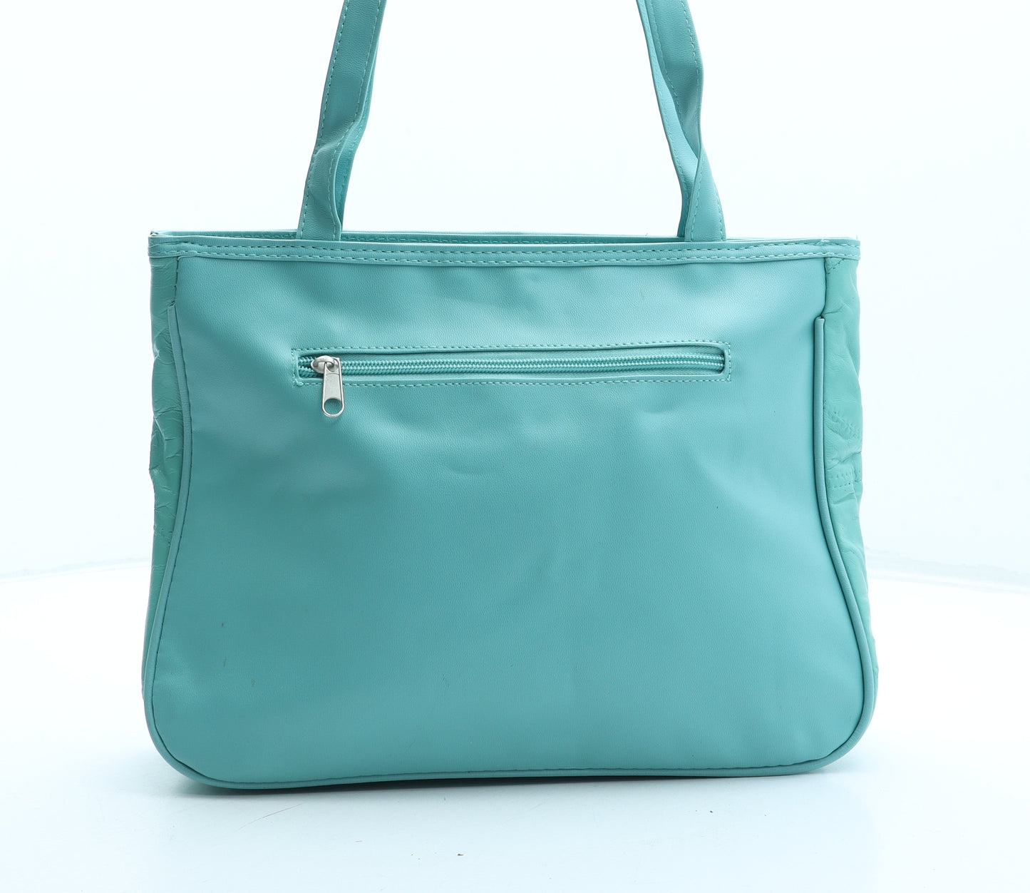 Nathalie Andersen Womens Green Polyurethane Tote Size Medium