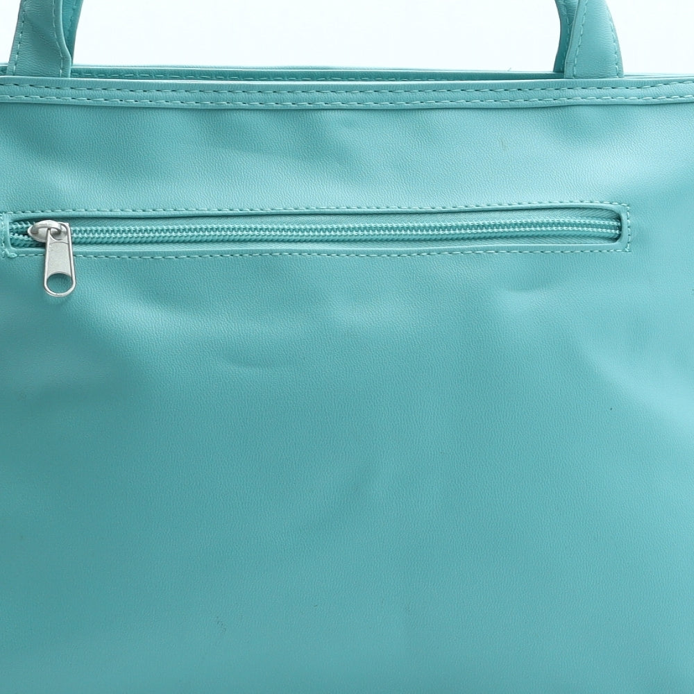 Nathalie Andersen Womens Green Polyurethane Tote Size Medium