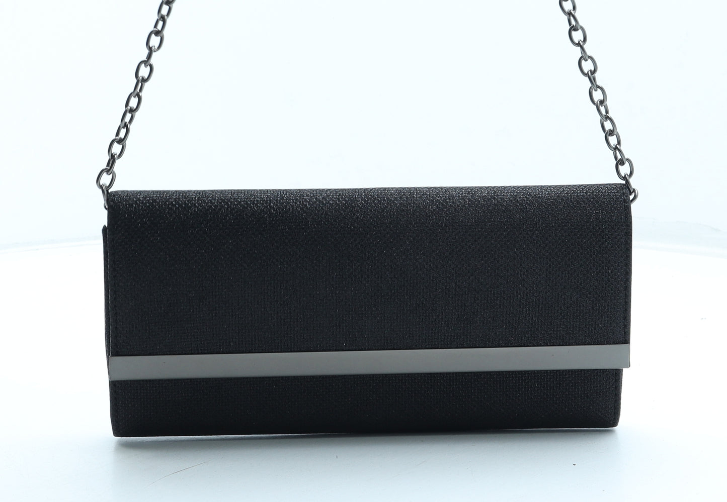 Dorothy Perkins Womens Black Polyester Clutch Size Small