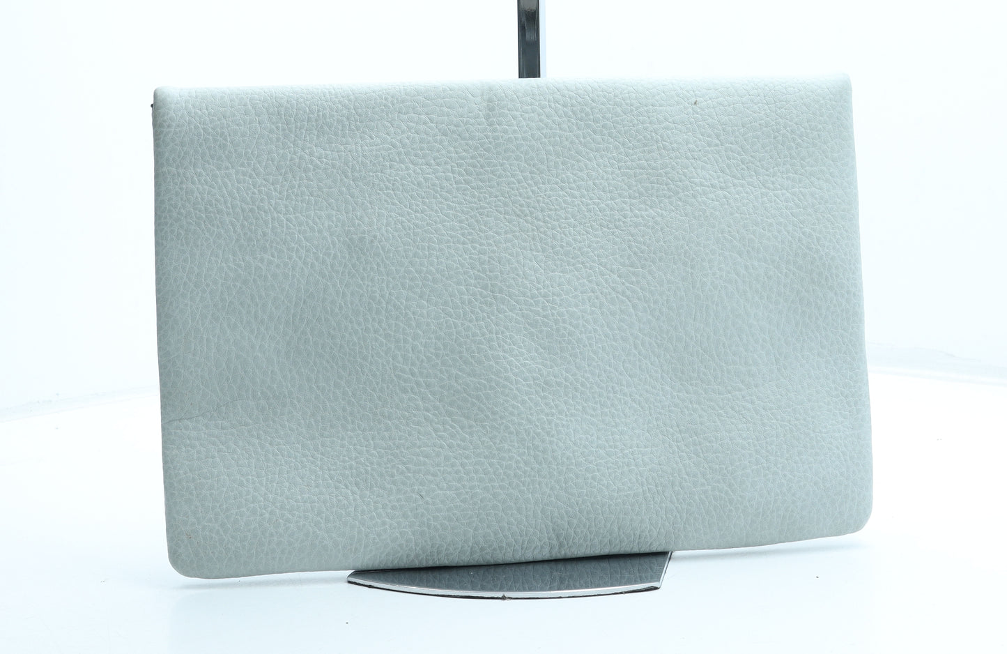 Koko Couture Womens Blue Polyurethane Clutch Size Medium