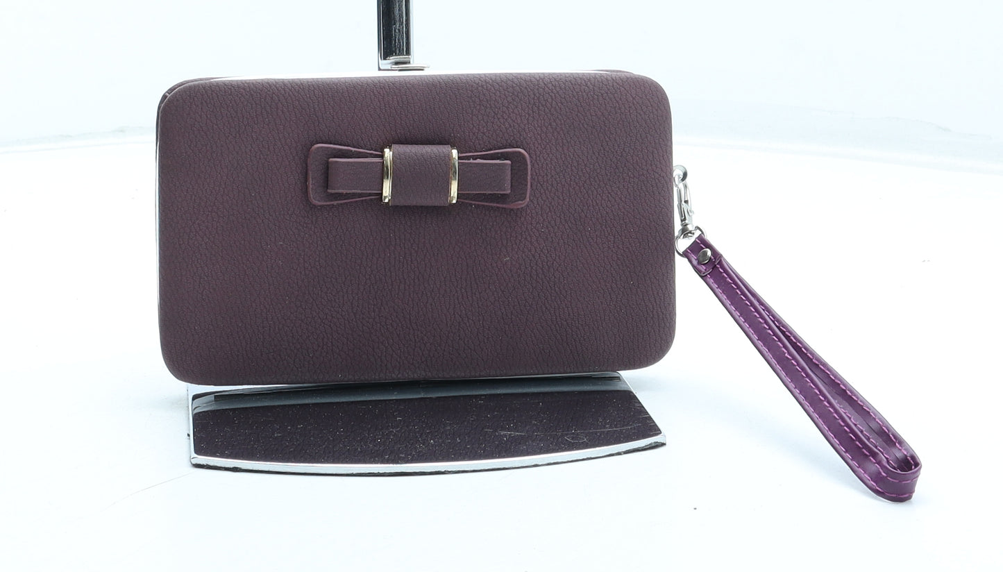 Kelly Belly Womens Purple Polyester Clutch Size Small