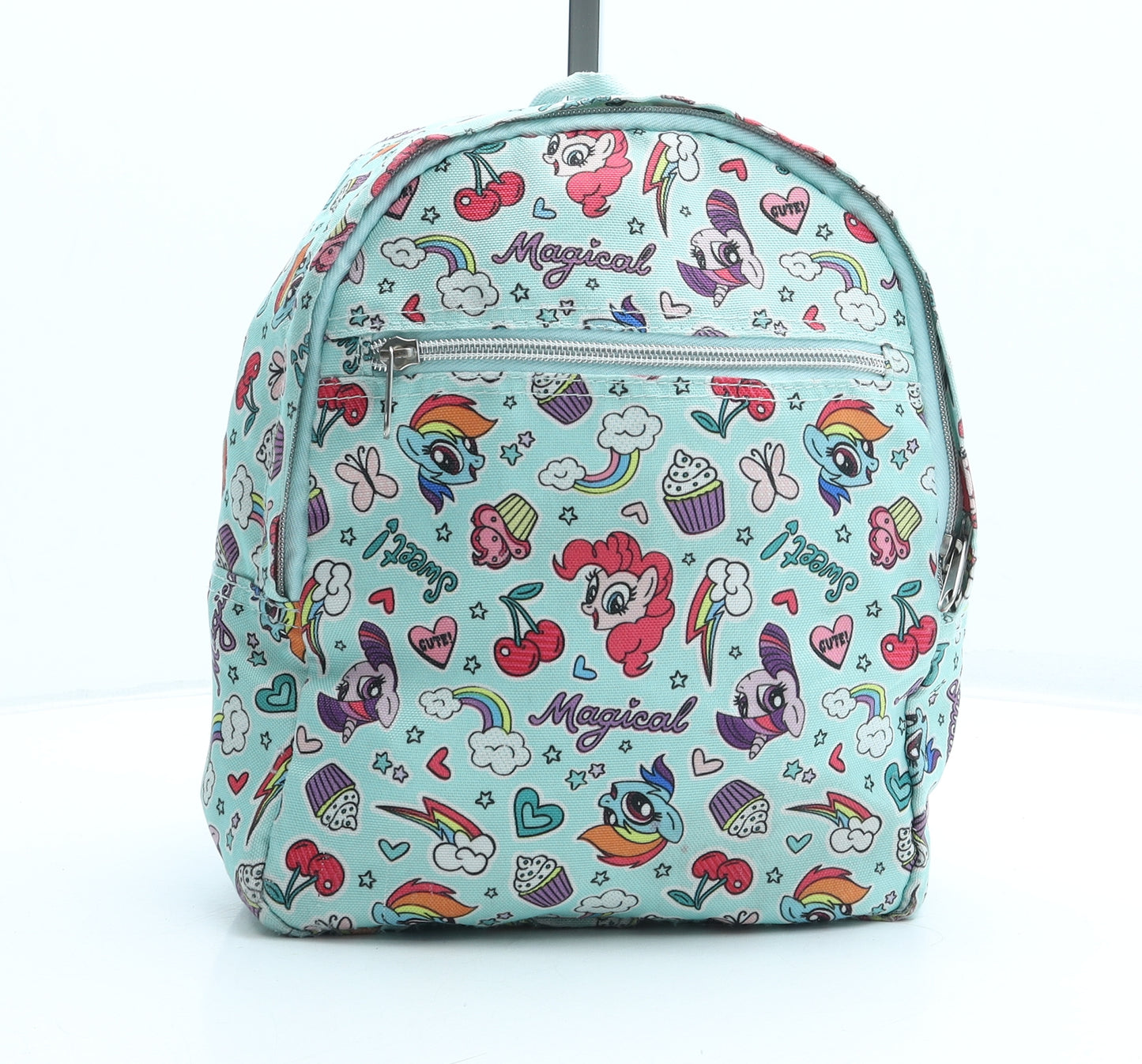 Hasbro Girls Multicoloured Geometric Polyester Backpack Size Small Zip - My Little Pony