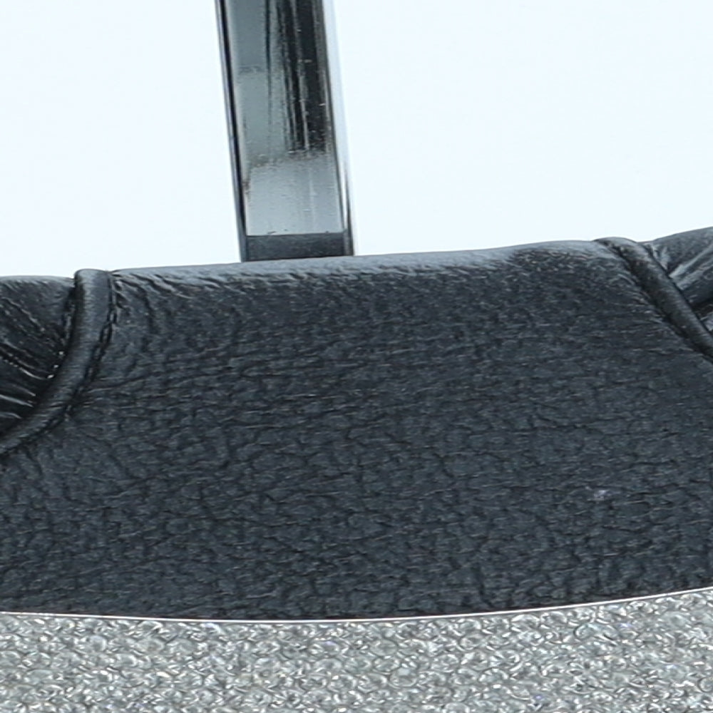 Preworn Womens Black Polyurethane Clutch Size Medium