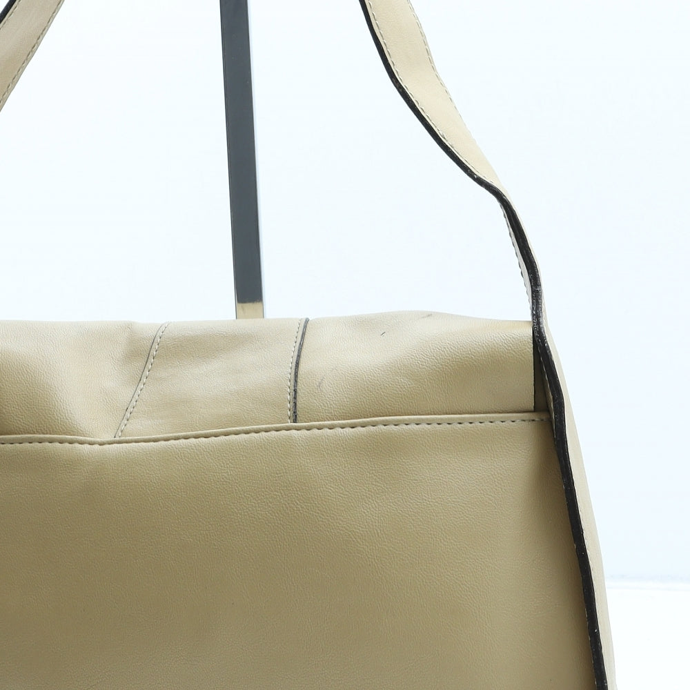 NEXT Womens Beige PVC Shoulder Bag Size Medium