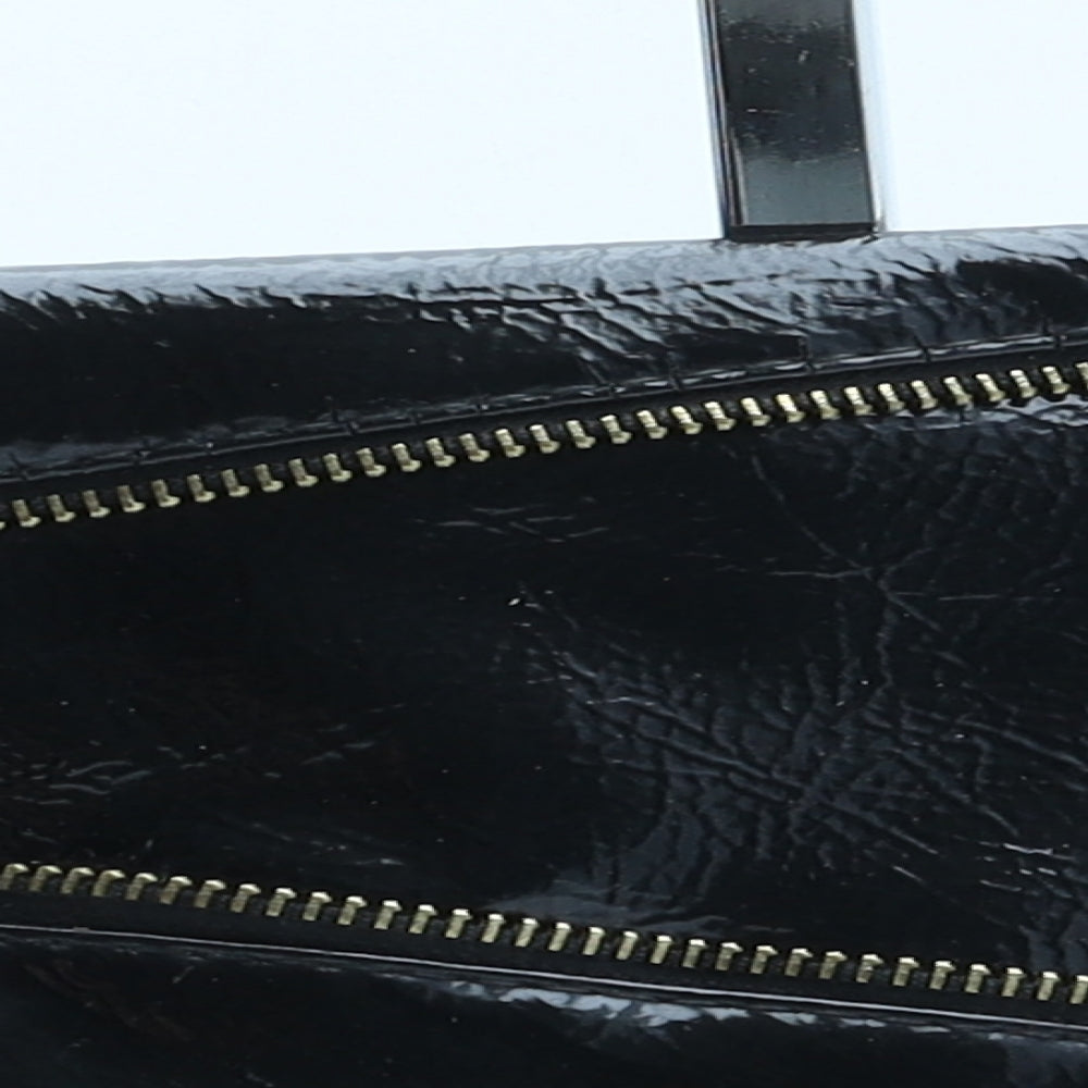 Atmosphere Womens Black Polyurethane Clutch Size Medium