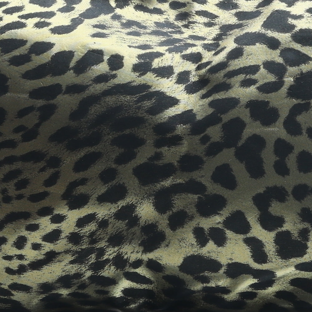 Accessorize Womens Gold Animal Print Polyurethane Clutch Size Large - Leopard Print