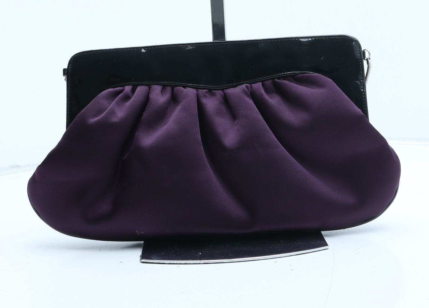 NEXT Womens Purple Polyester Clutch Size Small
