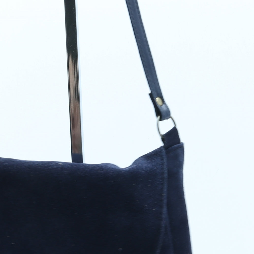 Preworn Womens Blue Polyester Crossbody Size Medium