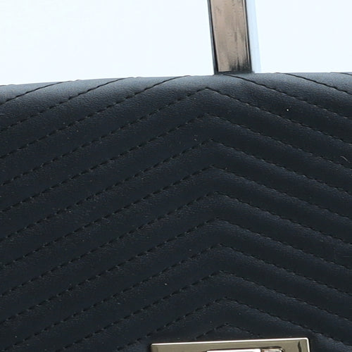 Accessorize Womens Black Polyurethane Clutch Size Medium