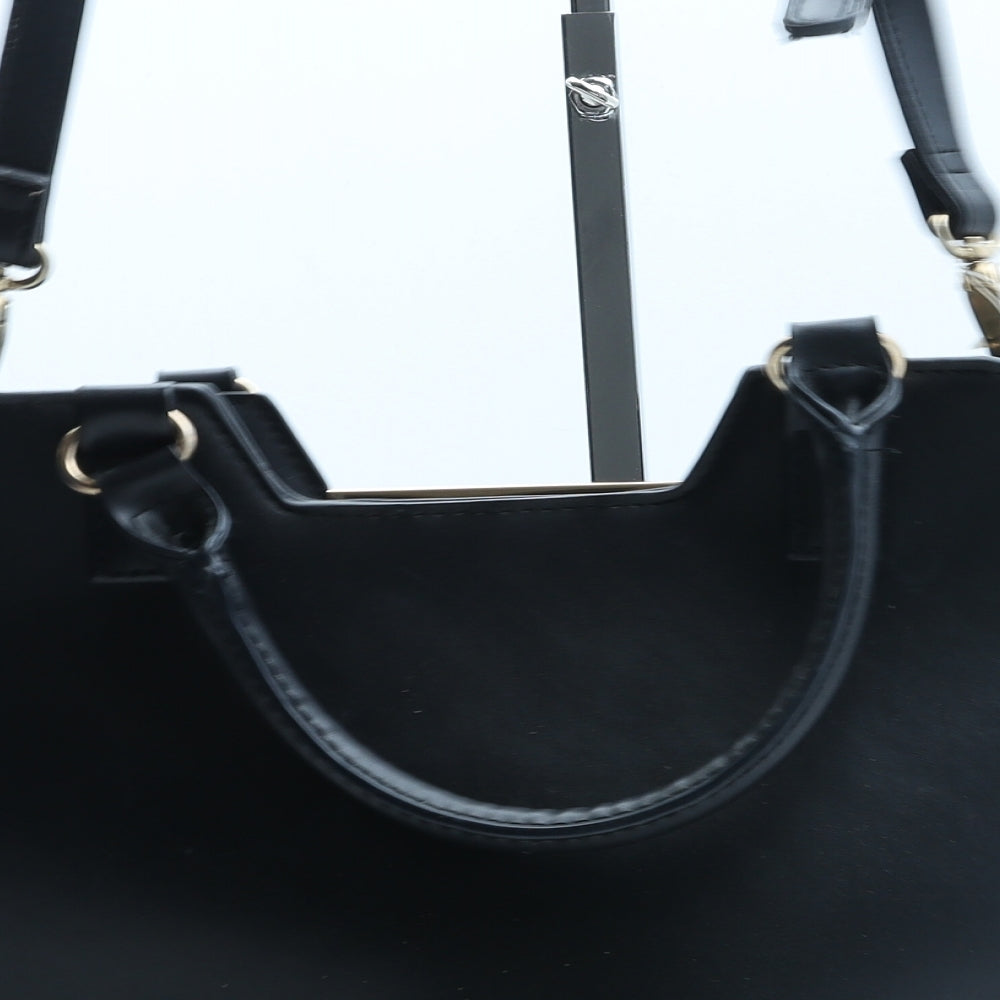 Atmosphere Womens Black Polyurethane Hobo Bag Size Medium