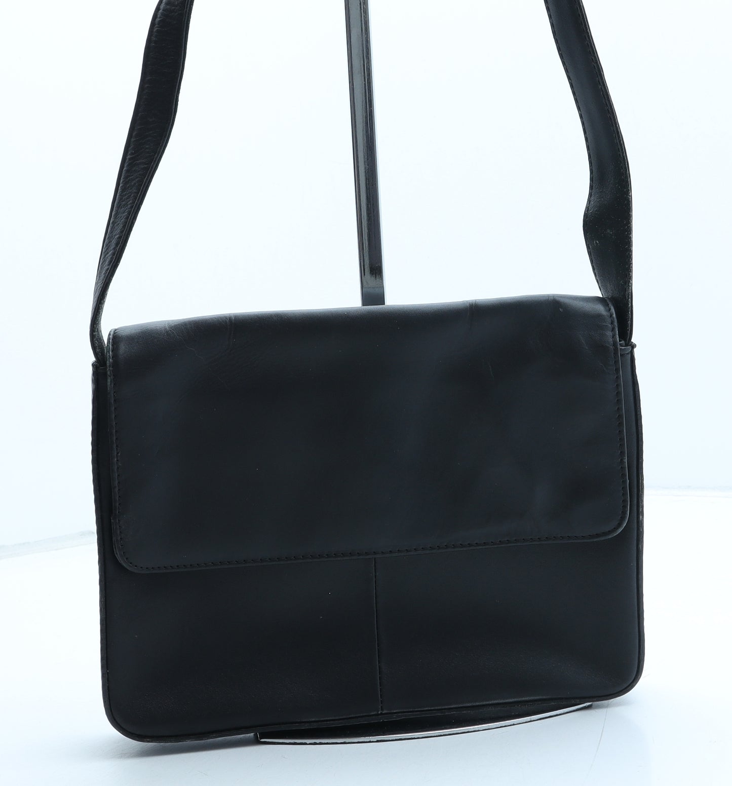 Debenhams Womens Black Polyurethane Shoulder Bag Size Small