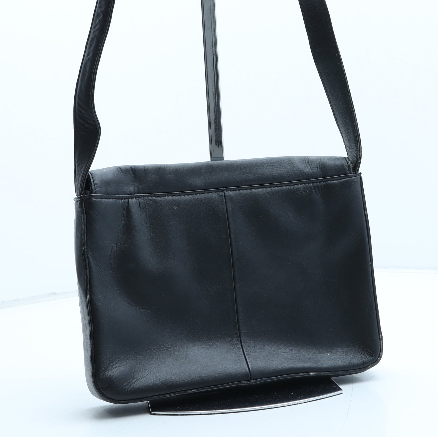 Debenhams Womens Black Polyurethane Shoulder Bag Size Small